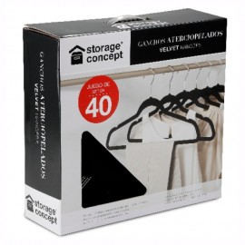PAQUETE DE 40 GANCHOS DE TERCIOPELO - Envío Gratuito