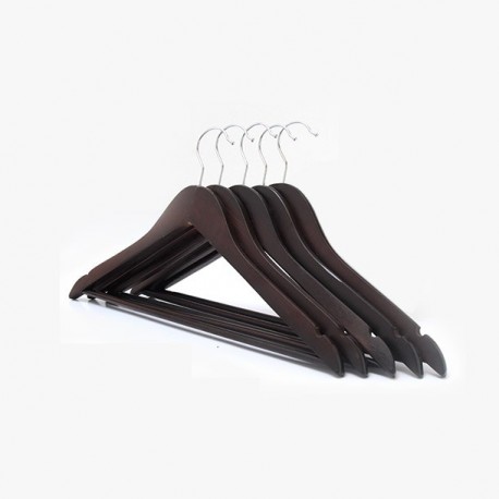 PAQUETE 5 GANCHOS DE MADERA CHOCOLATE - Envío Gratuito