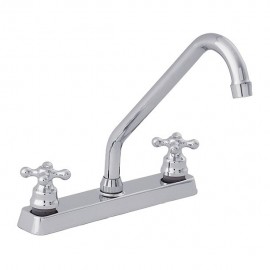 MEZCLADORA PARA COCINA 8" CRUZ CROMO - Envío Gratuito