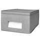 CAJA P.ALMACENAR GRIS CON VENTANA 40X50X25CM - Envío Gratuito