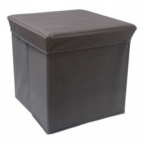 CUBO ASIENTO PLEGABLE PARA ALMACENAJE GRIS - Envío Gratuito