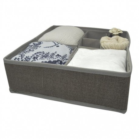 ORGANIZADOR AJUST. 16 ESPACIOS DELUXE CAFÉ 30X30X10CM - Envío Gratuito