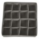 ORGANIZADOR AJUST. 16 ESPACIOS DELUXE CAFÉ 30X30X10CM - Envío Gratuito