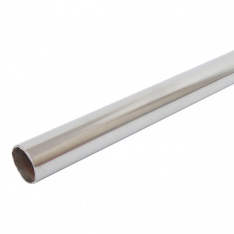 TUBO ACERO CROMADO 1" X 1 M - Envío Gratuito