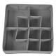 ORGANIZADOR AJUST. 16 ESPACIOS DELUXE GRIS 30X30X10CM - Envío Gratuito