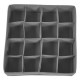 ORGANIZADOR AJUST. 16 ESPACIOS DELUXE GRIS 30X30X10CM - Envío Gratuito
