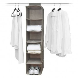 ORGANIZADOR DE 6 NIVELES DELUXE CAFÉ 30X30X120CM - Envío Gratuito