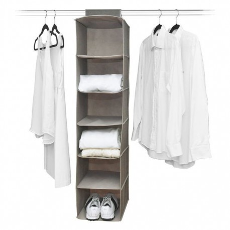 ORGANIZADOR DE 6 NIVELES DELUXE CAFÉ 30X30X120CM - Envío Gratuito
