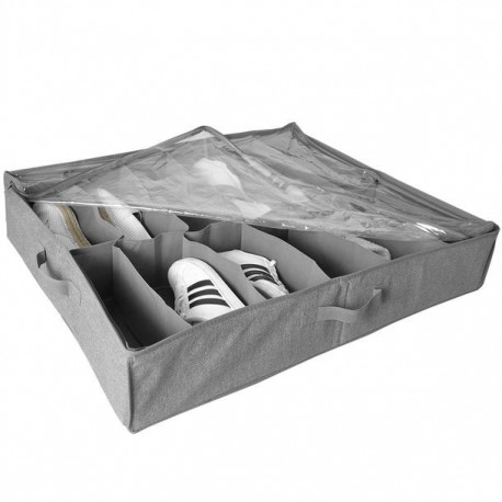 ZAPATERA BAJO CAMA DELUXE GRIS 60X75X15CM - Envío Gratuito