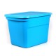 CAJA PLÁSTICA SÓLIDA DE 68 L AZUL - Envío Gratuito