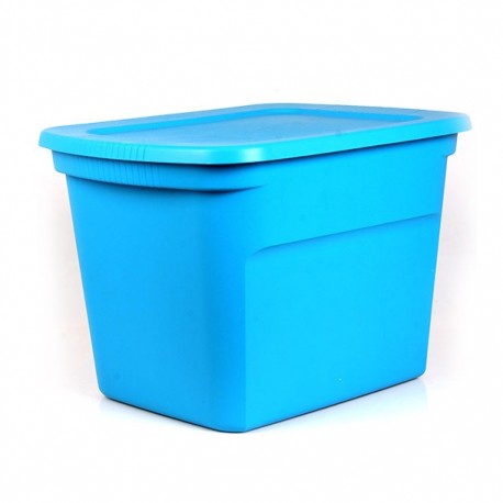 CAJA PLÁSTICA SÓLIDA DE 68 L AZUL - Envío Gratuito