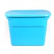 CAJA PLÁSTICA SÓLIDA DE 68 L AZUL - Envío Gratuito