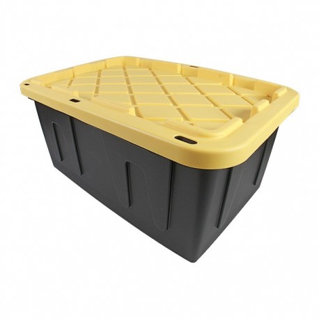 CAJA ORGANIZADORA 102 L AMARILLO Y NEGRO - Envío Gratuito