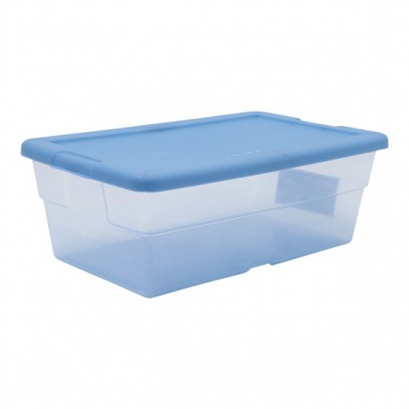 CAJA 5.7L AZUL 34.6X21X12.4 CM - Envío Gratuito