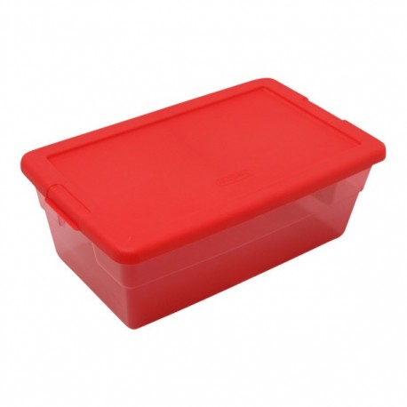 CAJA 5.7L ROJA 34.6X21X12.4 CM - Envío Gratuito