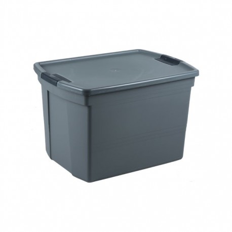 CAJA ORGANIZADORA DE PLÁSTICO DE 83 L GRIS - Envío Gratuito