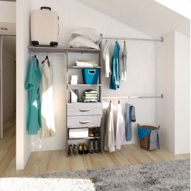 CLOSET OPTIMO 245 CM GRIS TOUCH - Envío Gratuito