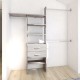CLOSET OPTIMO 245 CM GRIS TOUCH - Envío Gratuito