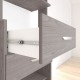 CLOSET OPTIMO 245 CM GRIS TOUCH - Envío Gratuito