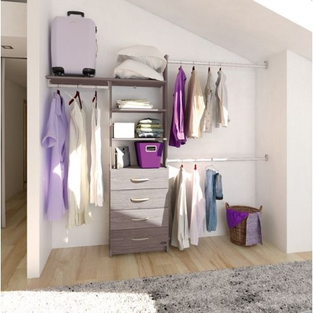 CLOSET MAXIMO 245 CM GRIS TOUCH - Envío Gratuito