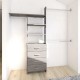 CLOSET MAXIMO 245 CM GRIS TOUCH - Envío Gratuito