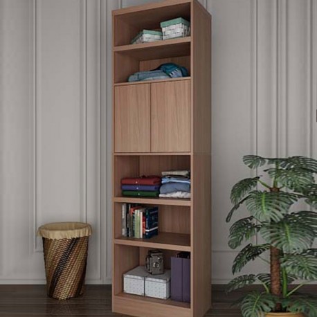 ENTREPAÑERA DELUXE NOGAL 210X60X40 CM - Envío Gratuito