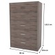 CAJONERA 5 CAJONES 122.5 X 80 X 39.6CM. - Envío Gratuito