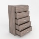 CAJONERA 5 CAJONES 122.5 X 80 X 39.6CM. - Envío Gratuito