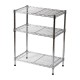 ESTANTE DE 3 NIVELES CROMO 35.5 X 60.9 X 76.2 CM - Envío Gratuito
