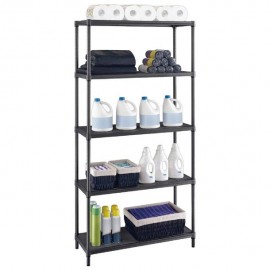 ESTANTE GUN METAL 5N 35X90X182CM - Envío Gratuito