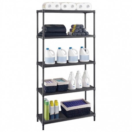 ESTANTE GUN METAL 5N 35X90X182CM - Envío Gratuito