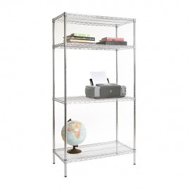 ESTANTE CROMADO 4 NIVELES 35X91X137 CM - Envío Gratuito