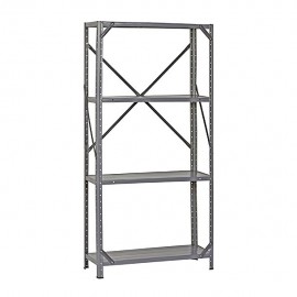ESTANTE DE METAL 76 X 30 X 147 CM GRIS - Envío Gratuito