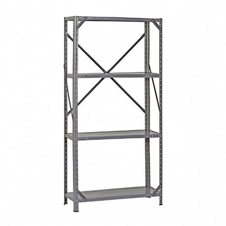 ESTANTE DE METAL 76 X 30 X 147 CM GRIS - Envío Gratuito