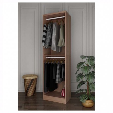 DOBLE COLGADOR DELUXE NOGAL 210X60X40 CM - Envío Gratuito