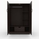 ROPERO 2 PUERTAS 1 CAJON 120 X 81 4 X 47 9CM - Envío Gratuito
