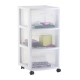 CARRO 3 CAJONES BLANCO CHICO 36.8 X 32.1 X 65.1 CM - Envío Gratuito