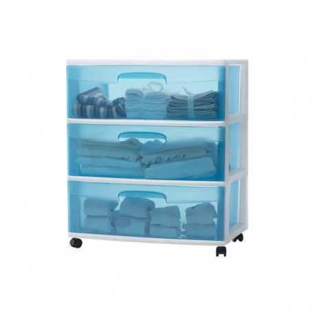 CARRO 3 CAJONES BLANCO GRANDE 38.7 X 55.6 X 65.1 CM - Envío Gratuito