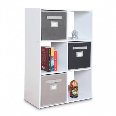 ORGANIZADOR MELÁMINA 6 CUBOS BLANCO - Envío Gratuito