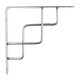 MÉNSULA ESCALERA 20X20 CM 5 PLATA - Envío Gratuito