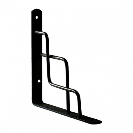 MÉNSULA ESCALERA 25X25 CM 6 NEGRO - Envío Gratuito