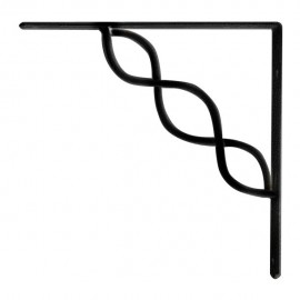 MÉNSULA TRENZA 25X25 CM 6 NEGRA - Envío Gratuito