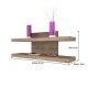 REPISA DOBLE NIVEL RUSTIC OAK 80X32X19 CM - Envío Gratuito