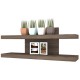 REPISA DOBLE NIVEL RUSTIC OAK 80X32X19 CM - Envío Gratuito