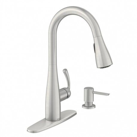 MEZCLADORA MONOMANDO PARA COCINA ROCIADOR ESSIE ACERO INOXIDABLE - Envío Gratuito