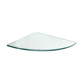 REPISA CRISTAL ESQ 30X30X0.8 CM CLARO - Envío Gratuito