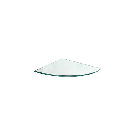 REPISA CRISTAL ESQ 30X30X0.8 CM CLARO - Envío Gratuito