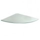 REPISA CRISTAL ESQ 25X25X0.8CM SATIN - Envío Gratuito