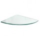 REPISA CRISTAL ESQ 25X25X0.8CM CLARO - Envío Gratuito