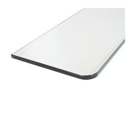 REPISA CRISTAL CUADRO 60 X 20 X 0.8 CM NEGRO - Envío Gratuito